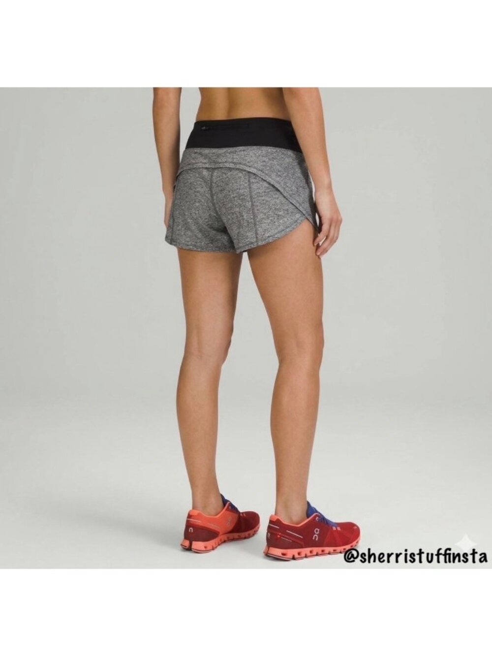 EXCELLENT Lululemon Speed Up Short Long 4" Heather Black Swift Lined 4